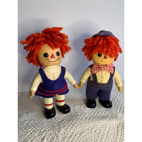 Raggedy Ann & Andy Coin Bank Royalty Industries Vintage Piggy Bank - Picture 14 of 14